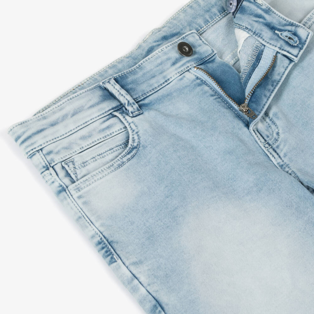 Mayoral Nukutavake-شورت دنيم أزرق ناعم للأولاد | Childrensalon Outlet