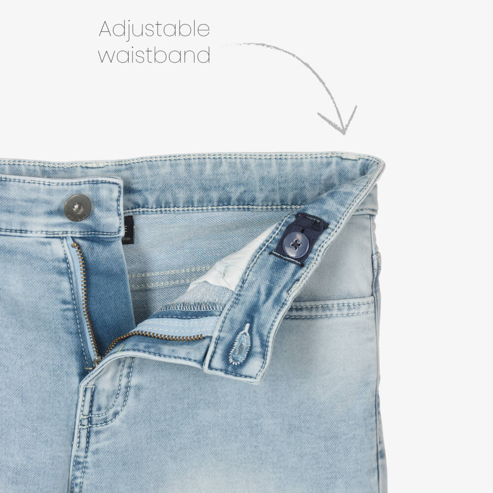 Mayoral Nukutavake-شورت دنيم أزرق ناعم للأولاد | Childrensalon Outlet