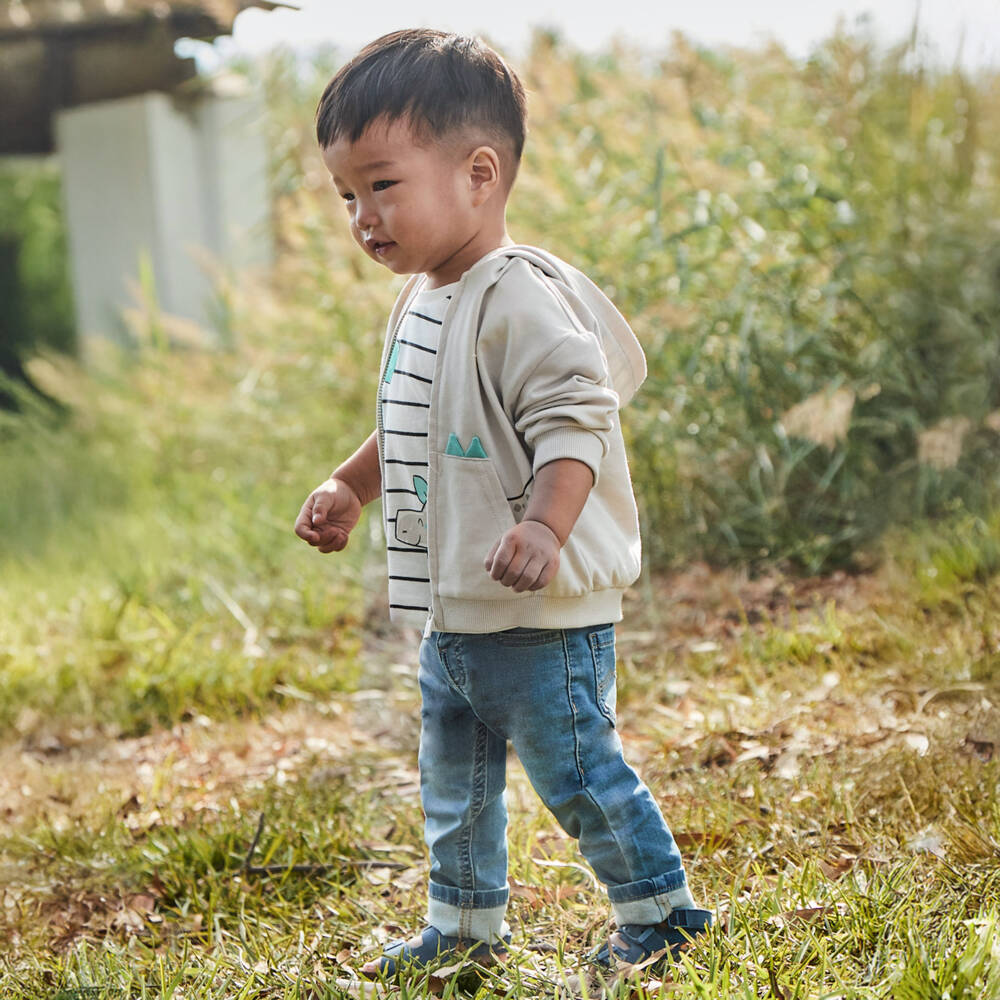 Mayoral-Boys Soft Blue Denim Trousers | Childrensalon Outlet