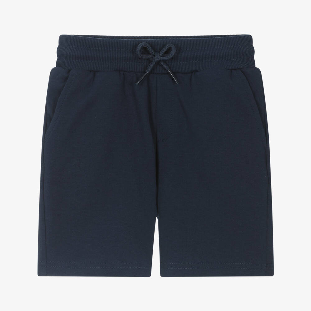 Mayoral-Boys Soft Blue Knit Shorts | Childrensalon Outlet