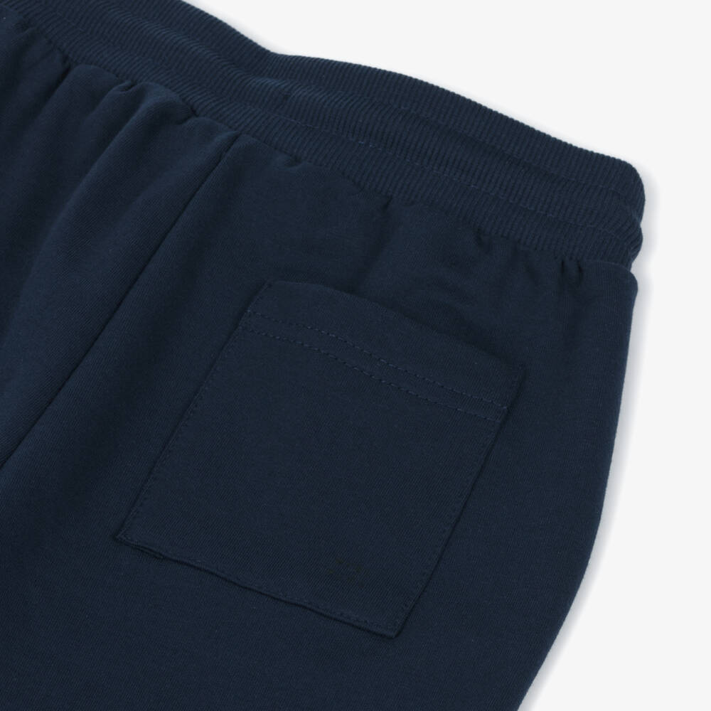 Mayoral-Boys Soft Blue Knit Shorts | Childrensalon Outlet