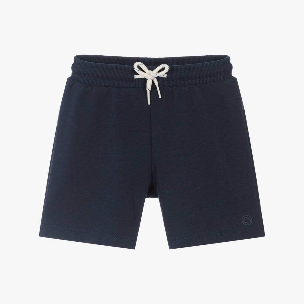 Mayoral-Boys Soft Blue Knit Shorts | Childrensalon Outlet