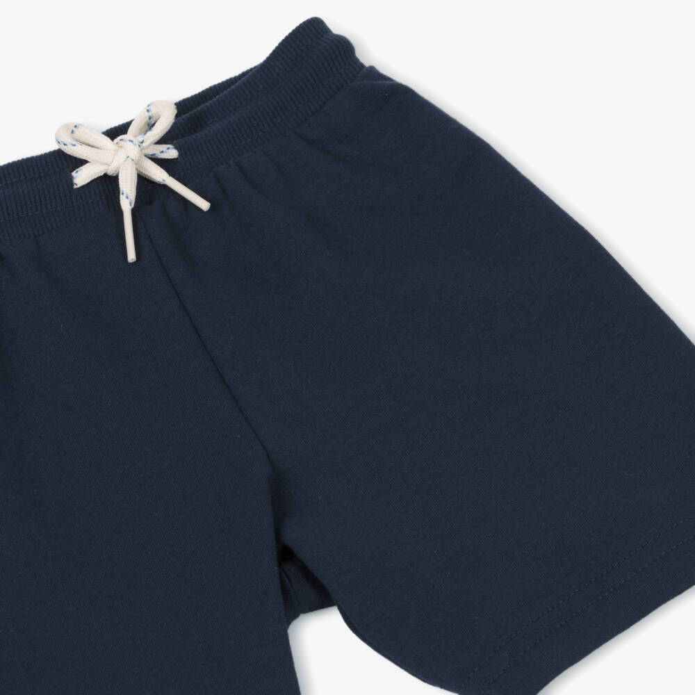 Mayoral-Boys Soft Blue Knit Shorts | Childrensalon Outlet