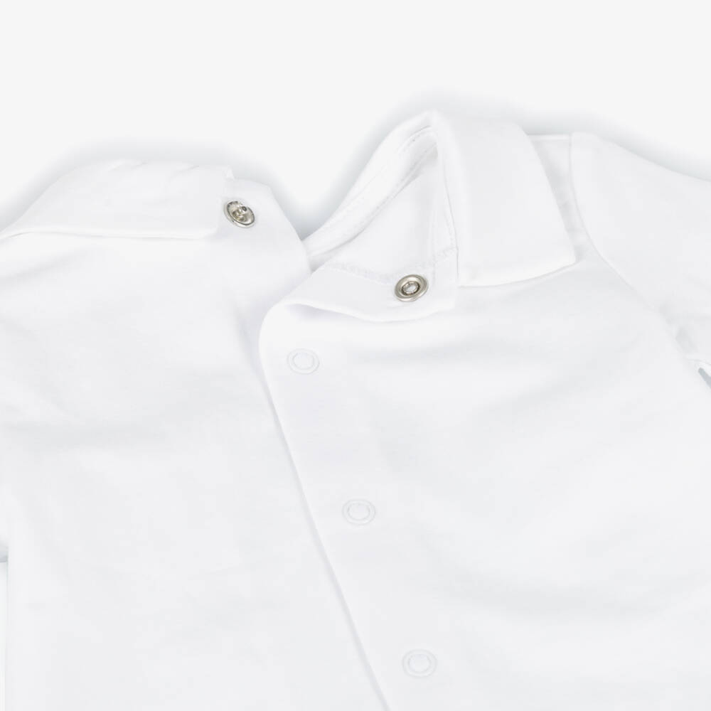 Mayoral Newborn-Boys Soft Blue & White 2-Piece Set | Childrensalon Outlet