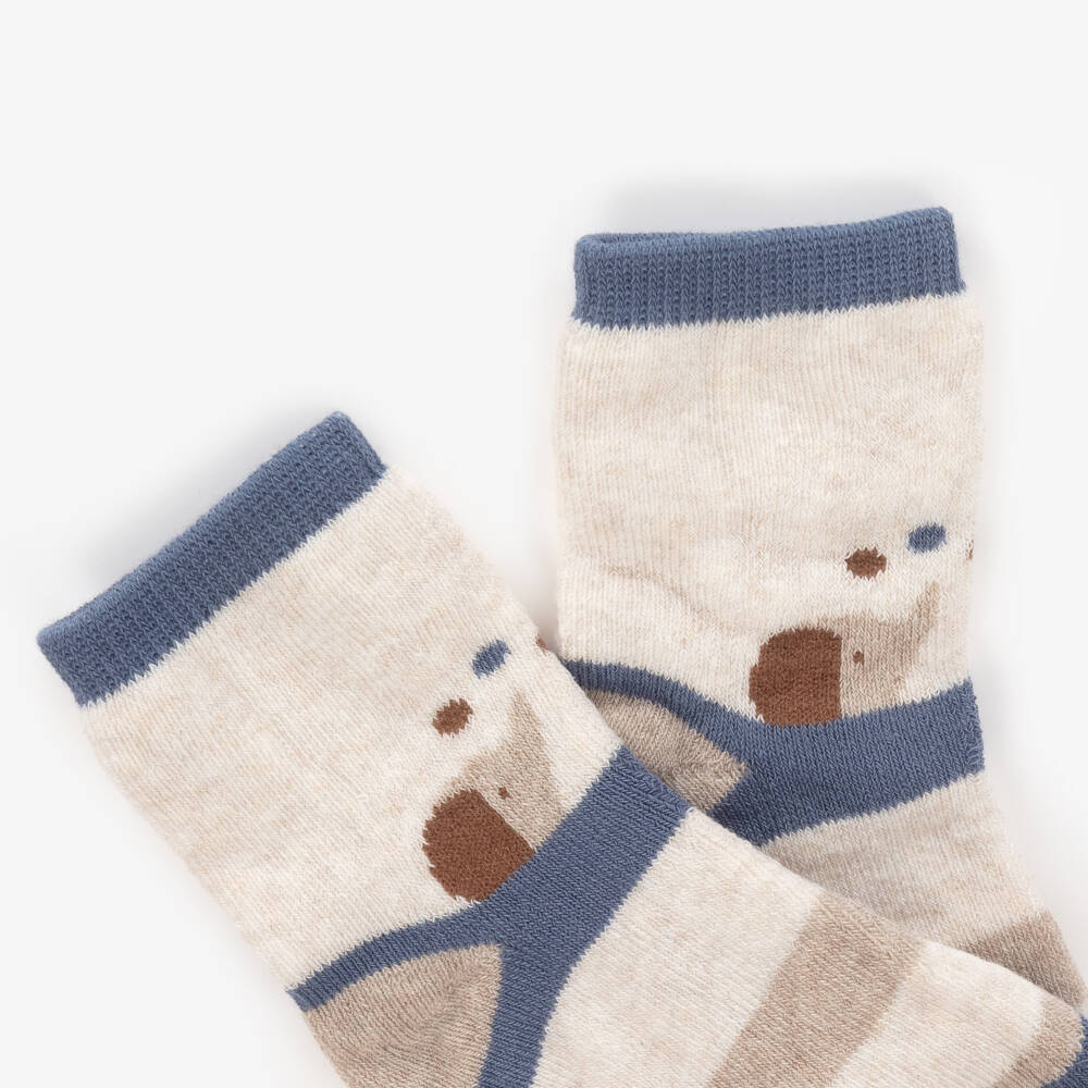 Mayoral Newborn-Boys Soft Cotton Blue Socks Set | Childrensalon Outlet