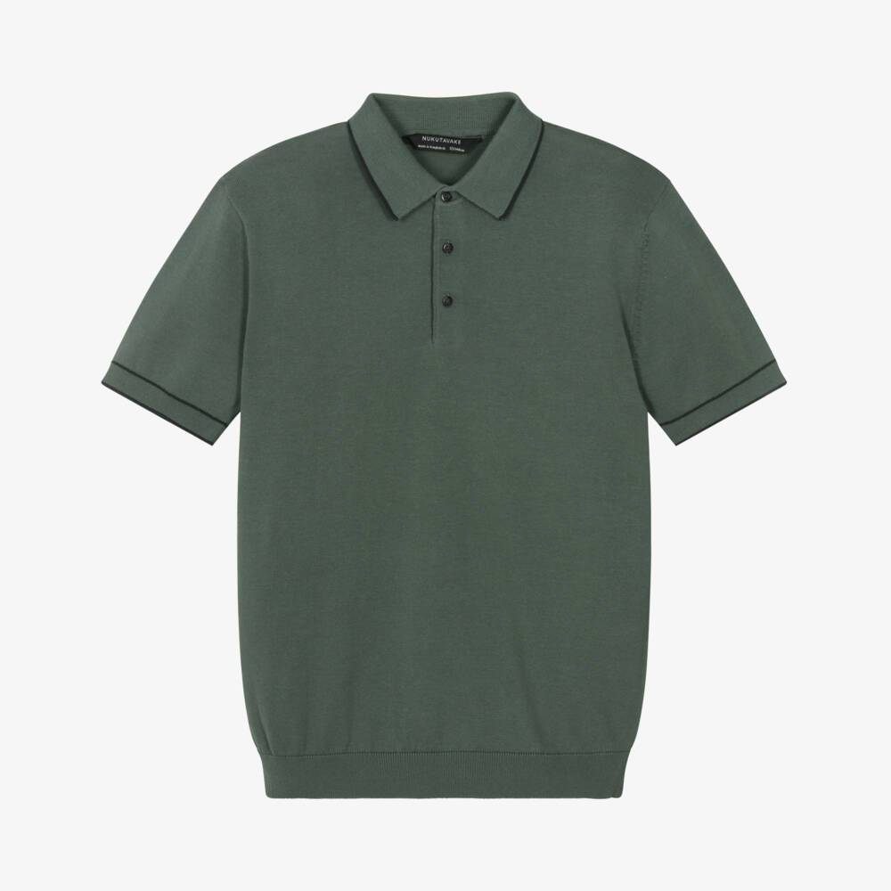 Mayoral Nukutavake-Boys Soft Green Knit Polo | Childrensalon Outlet