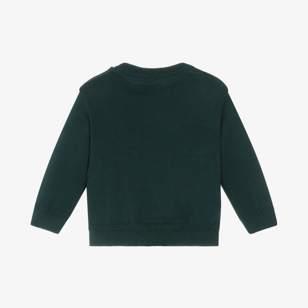 Mayoral-Boys Soft Green Knit Pullover | Childrensalon Outlet