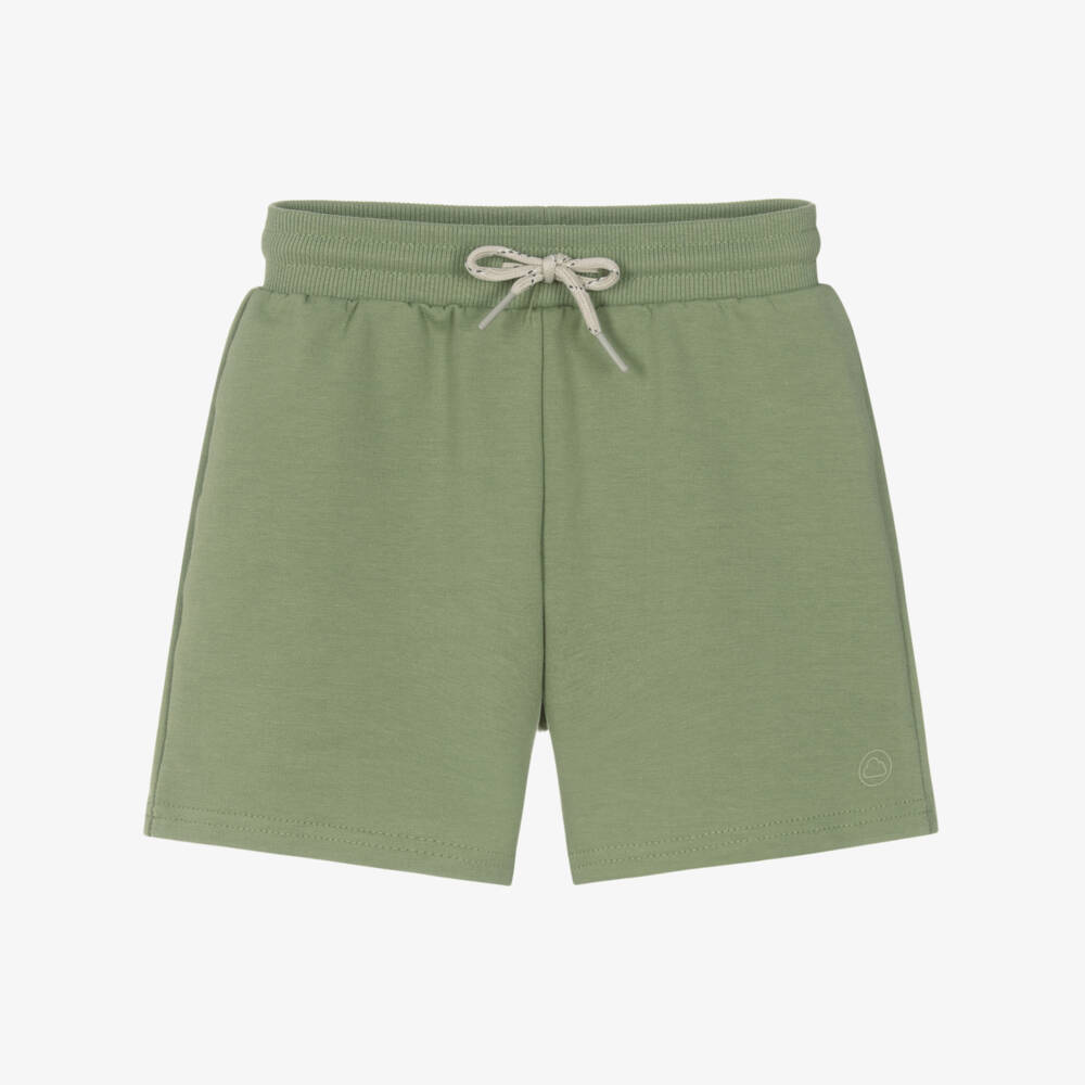 Mayoral-Boys Soft Green Knit Shorts | Childrensalon Outlet