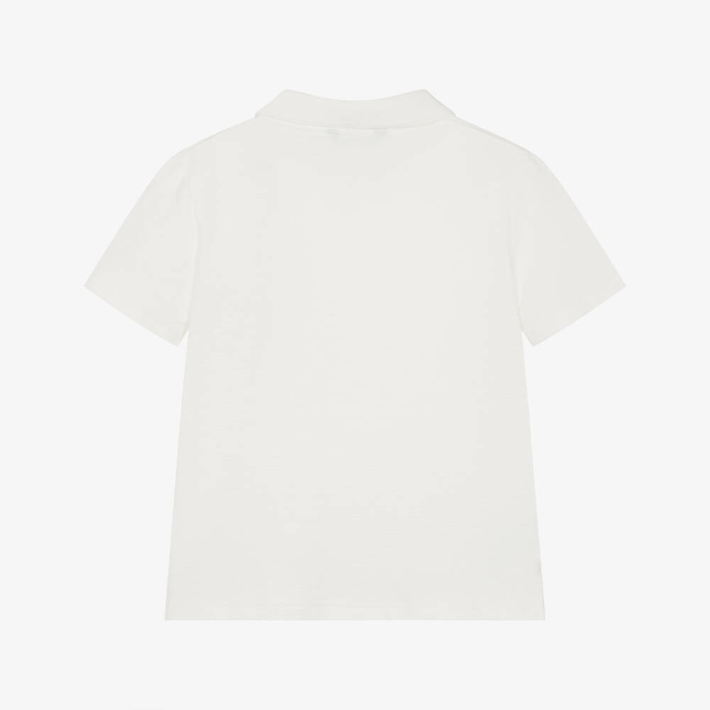 Mayoral Нукутаваке-Мягкая кремовая рубашка поло для мальчиков | Childrensalon Outlet