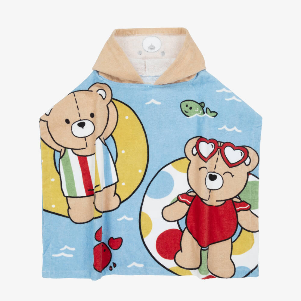 Mayoral Newborn-Boys Soft Sky Bear Poncho | Childrensalon Outlet