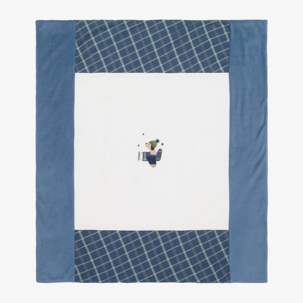 Mayoral Newborn-Boys Soft Velour Blanket | Childrensalon Outlet