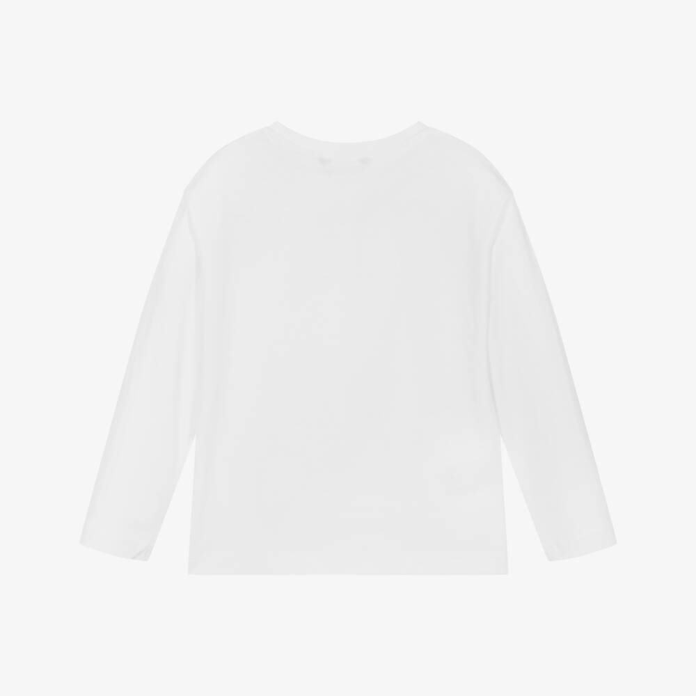 Mayoral-Boys Soft White Cotton Tee | Childrensalon Outlet