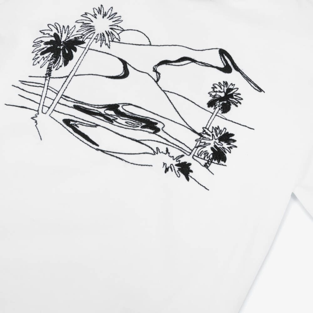 Mayoral Nukutavake-Boys Soft White Logo Tee | Childrensalon Outlet