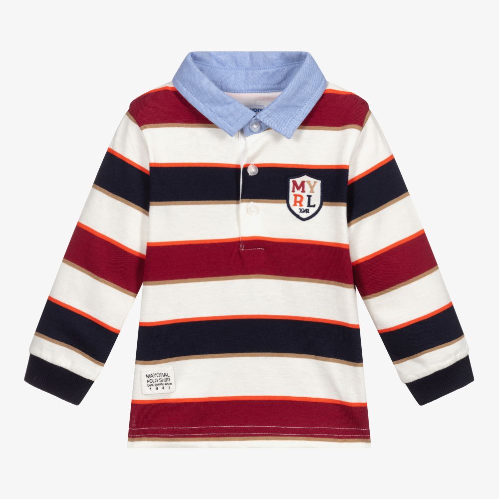 Mayoral - Polo rayé en jersey Garçon | Childrensalon