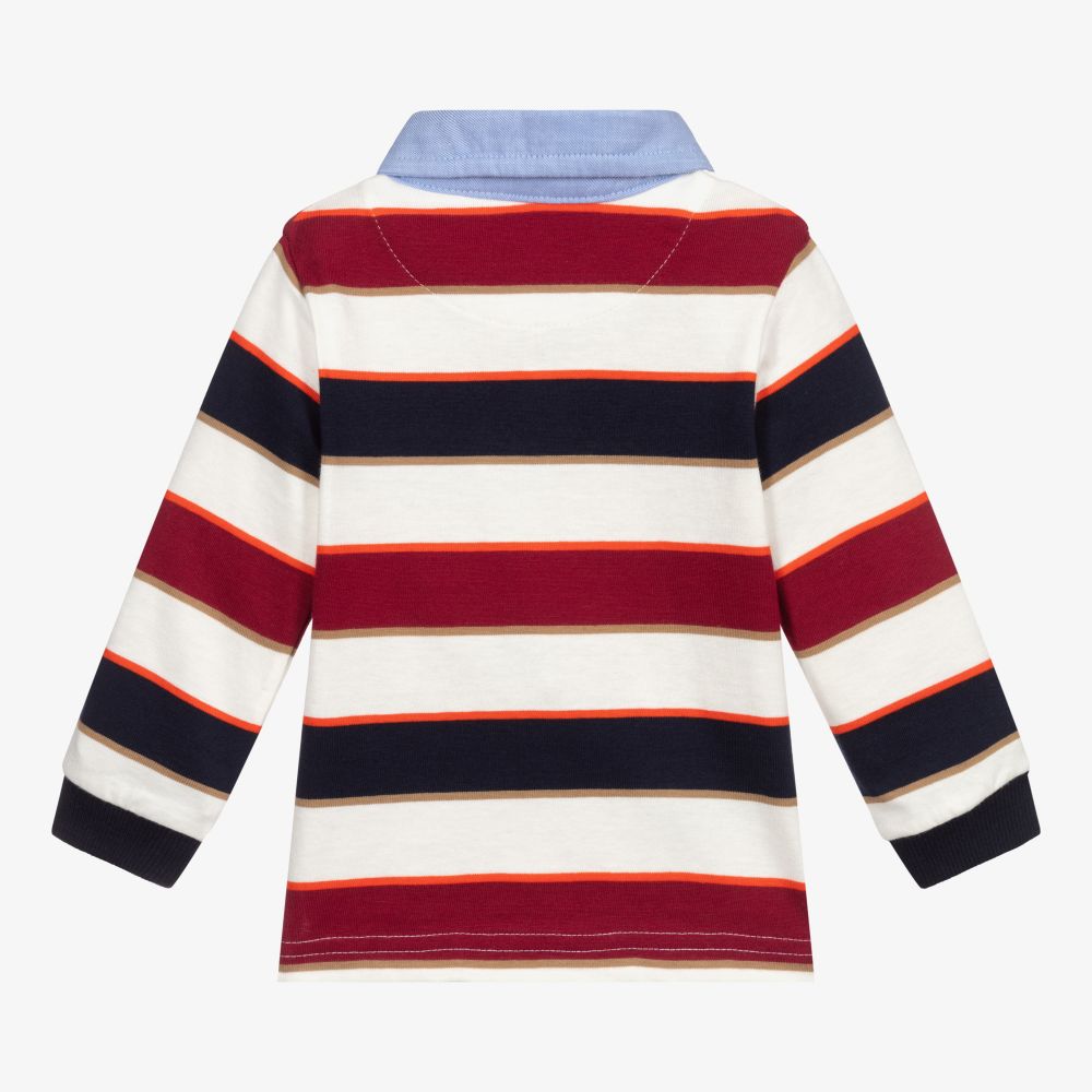 Mayoral-Футболка поло из джерси в полоску для мальчиков | Childrensalon Outlet