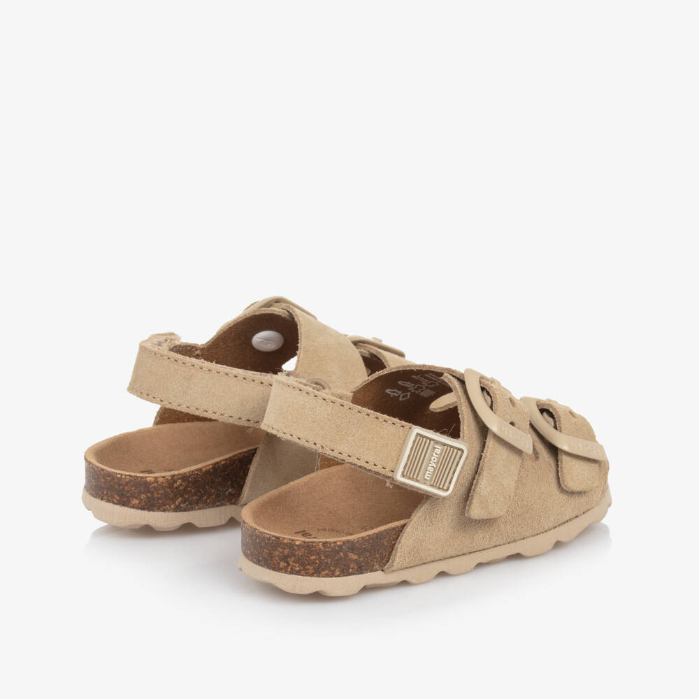 Mayoral-Boys Suede Beige Leather Footwear | Childrensalon Outlet