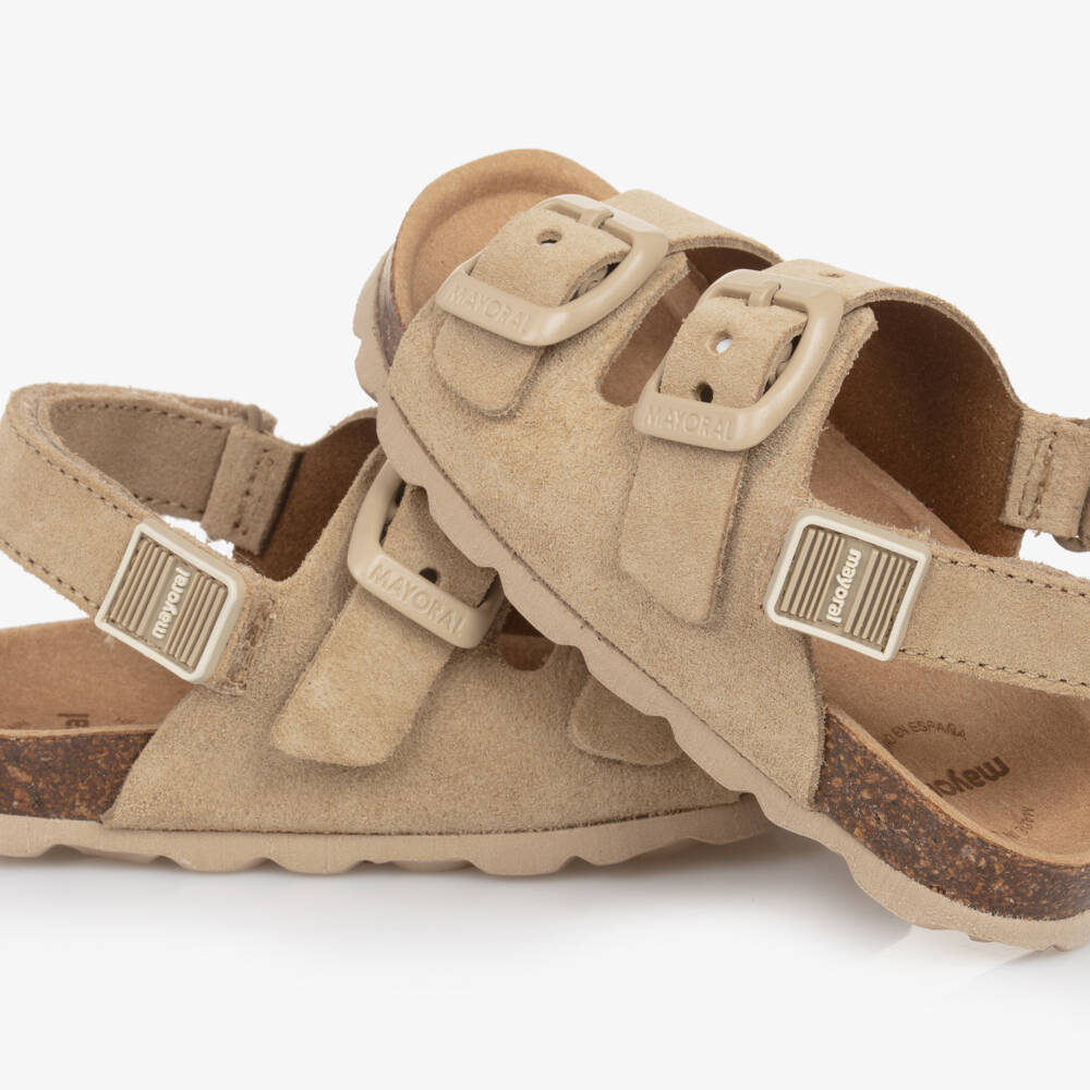 Mayoral-Boys Suede Beige Leather Footwear | Childrensalon Outlet