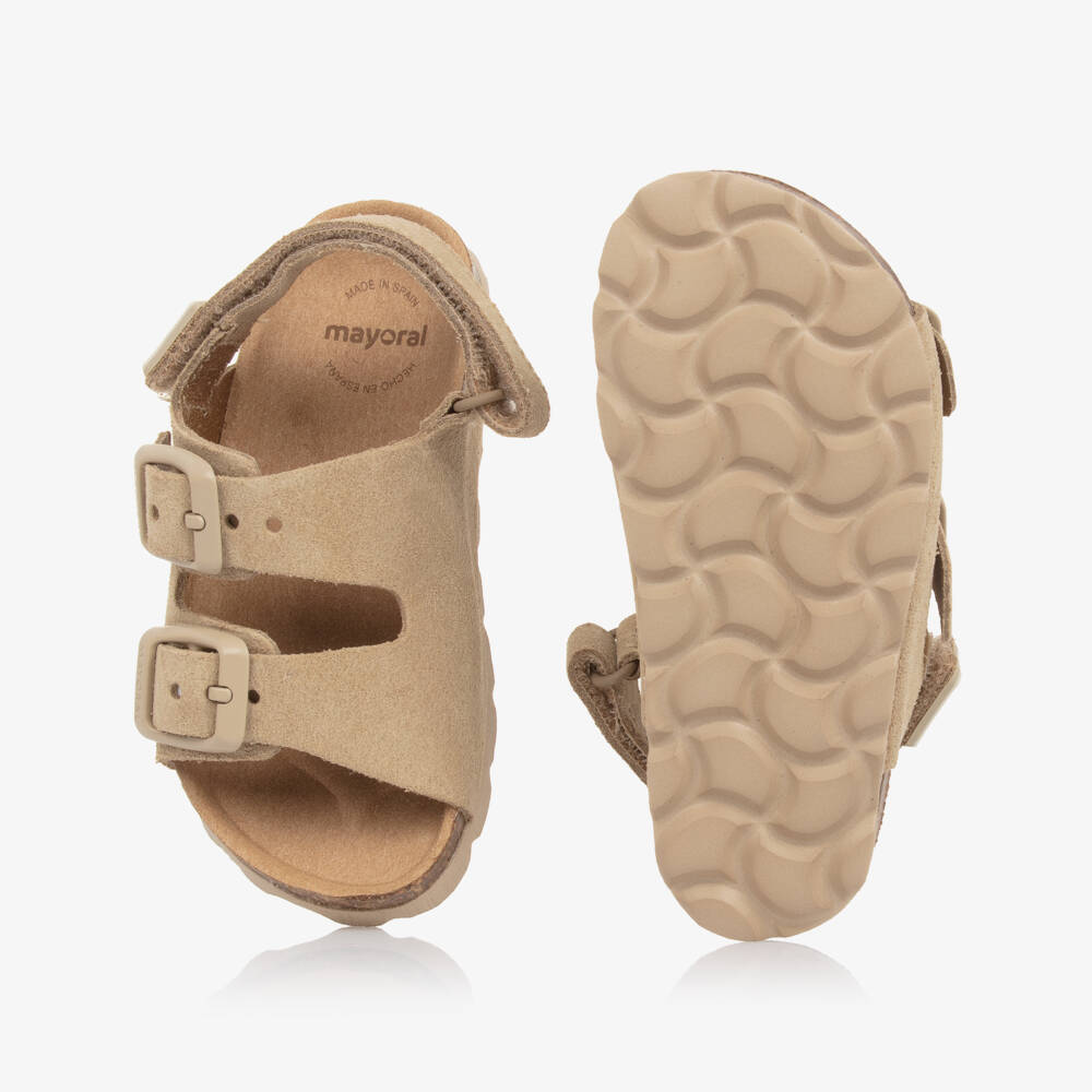 Mayoral-Boys Suede Beige Leather Footwear | Childrensalon Outlet