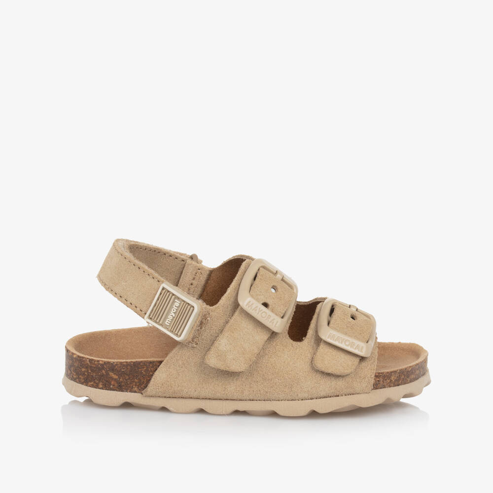 Mayoral-Boys Suede Beige Leather Footwear | Childrensalon Outlet