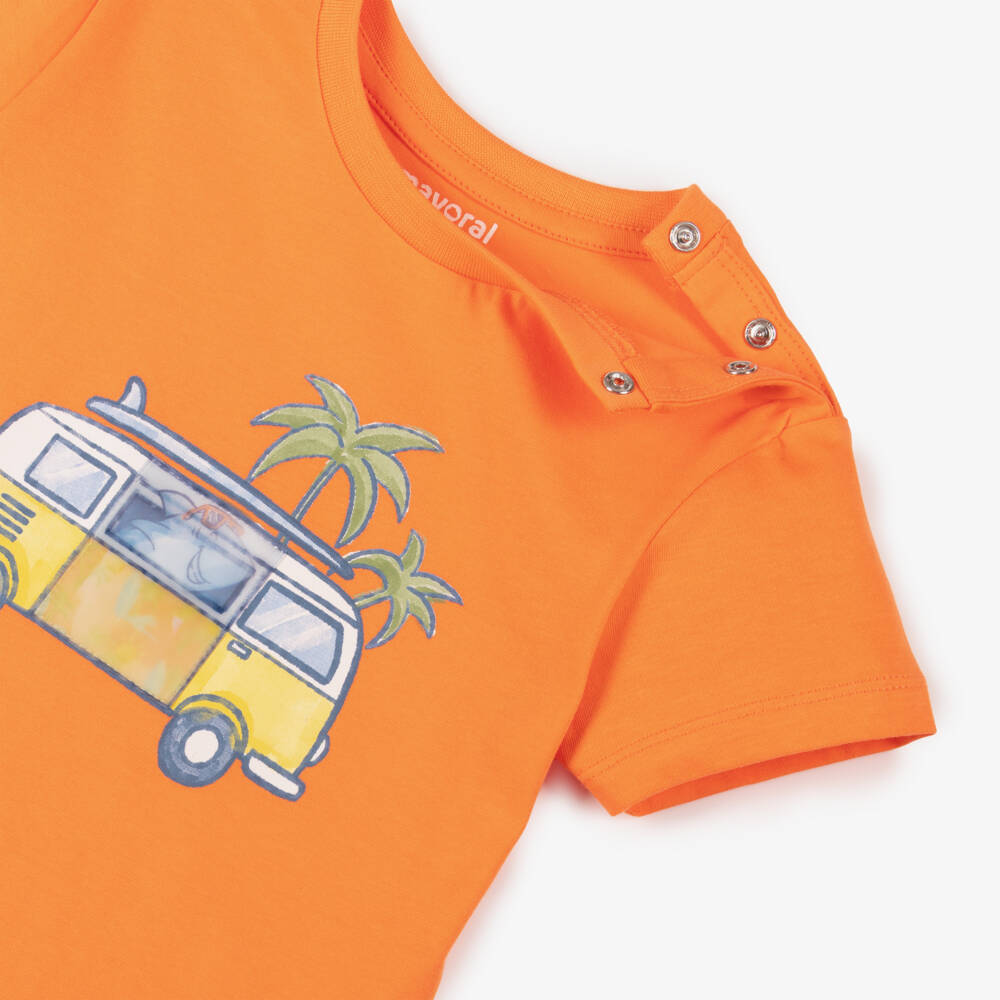 Mayoral-Boys Sunny Camper Tee | Childrensalon Outlet