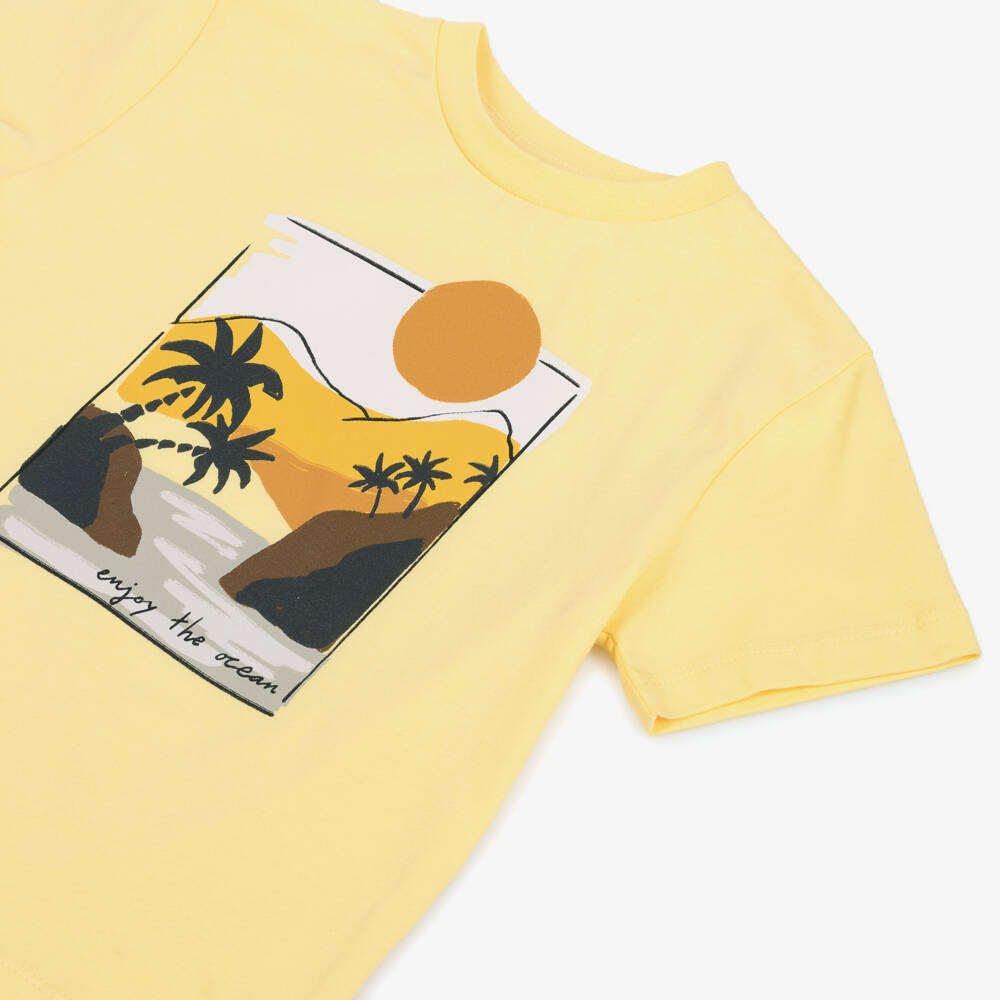 Mayoral-Boys Sunny Cotton Tee | Childrensalon Outlet