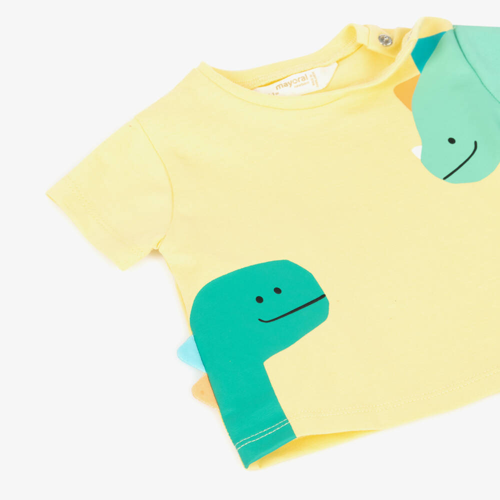 Mayoral Newborn-تي شيرت قطن دينو مشمس للأولاد | Childrensalon Outlet