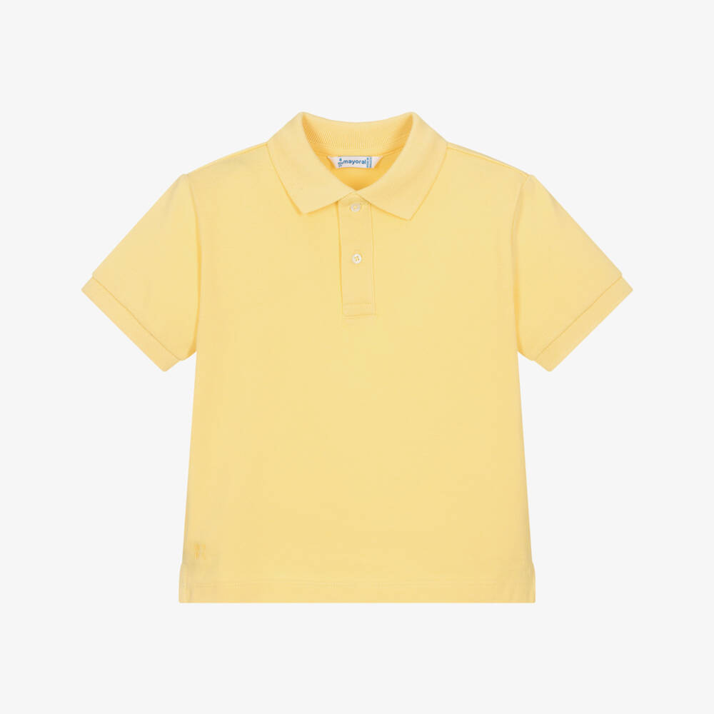 Mayoral-Boys Sunshine Cotton Polo Top | Childrensalon Outlet