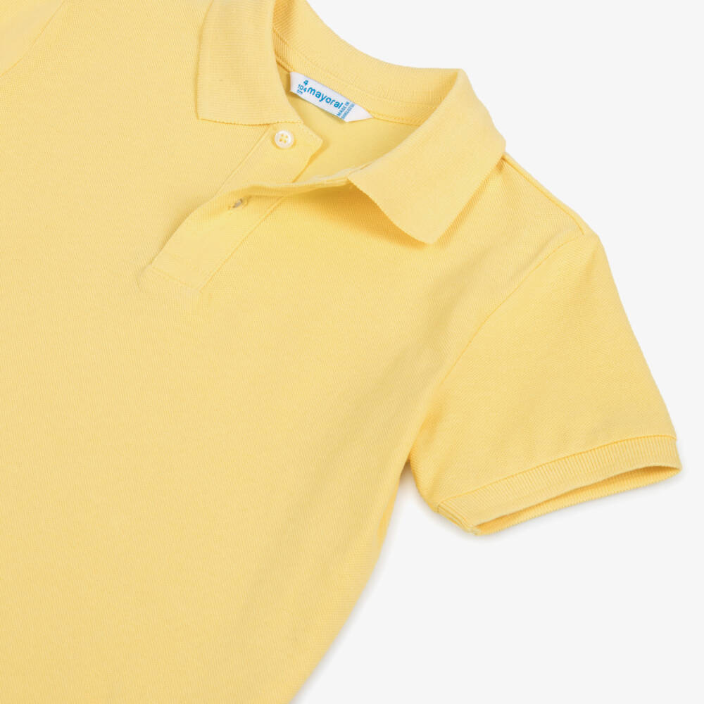 Mayoral-Boys Sunshine Cotton Polo Top | Childrensalon Outlet
