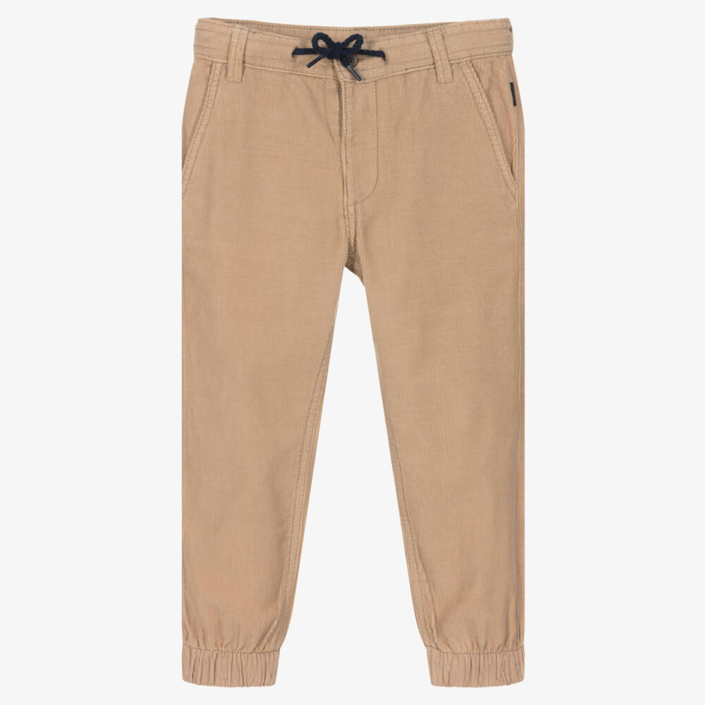Mayoral-Boys Taupe Corduroy Trousers | Childrensalon Outlet