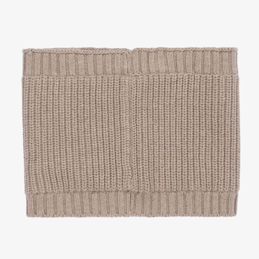 Mayoral-Boys Taupe Knit Neckwarmer | Childrensalon Outlet