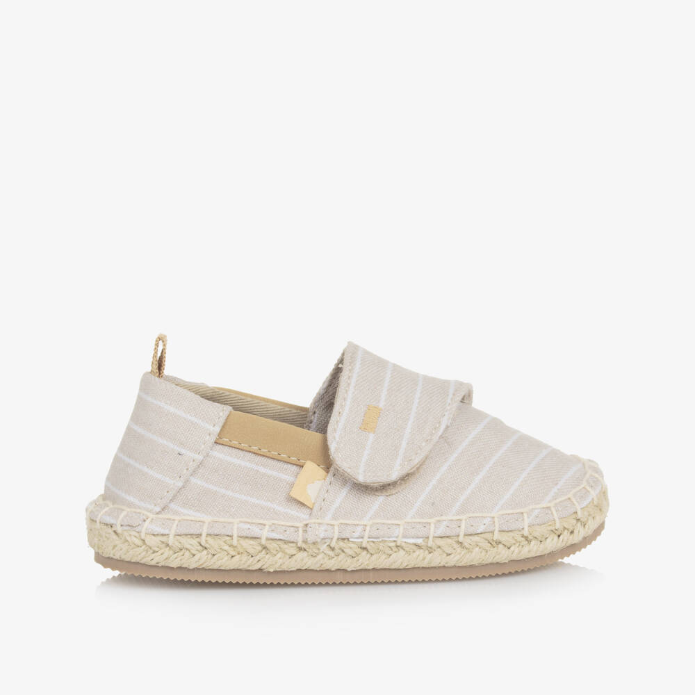 Mayoral-Boys Taupe Linen Cotton Espadrilles | Childrensalon Outlet