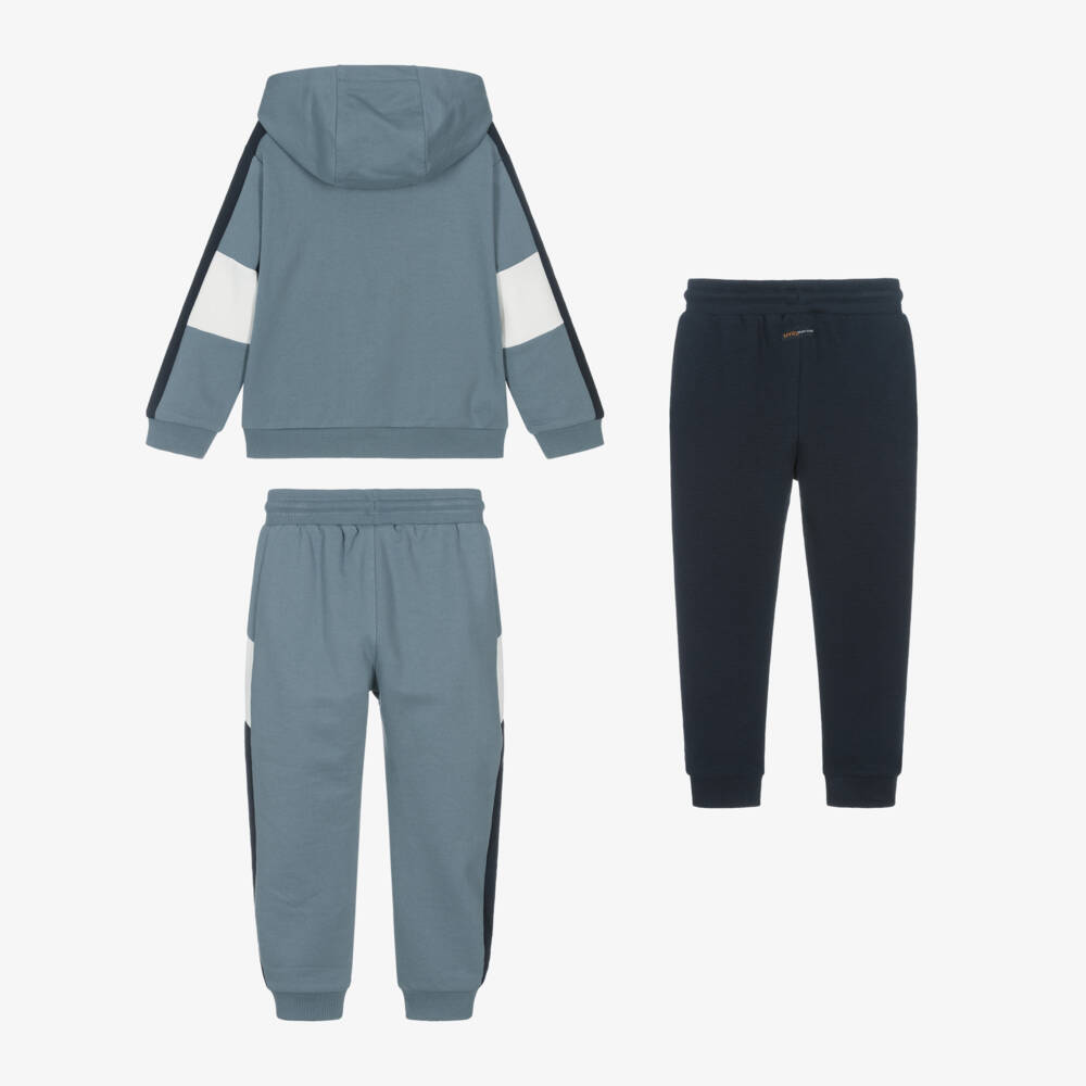 Mayoral-Boys Three-Piece Blue Tracksuit | Childrensalon Outlet