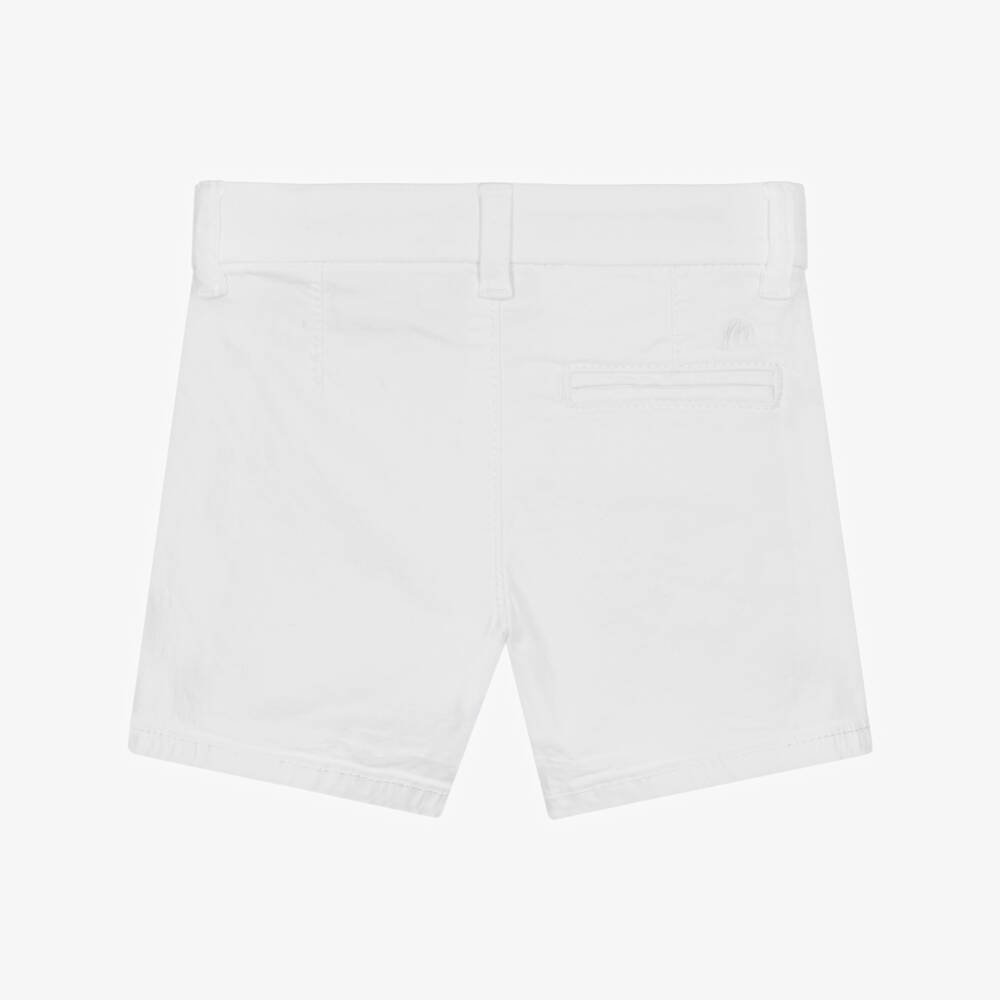 Mayoral-Boys Twill White Summer Shorts | Childrensalon Outlet