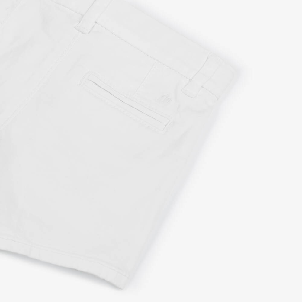Mayoral-Boys Twill White Summer Shorts | Childrensalon Outlet