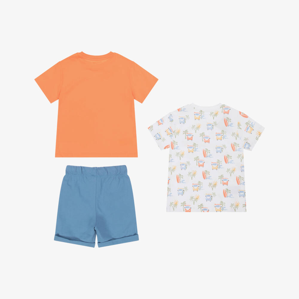 Mayoral-Boys Vibrant Camper T-Shirt & Shorts Set | Childrensalon Outlet