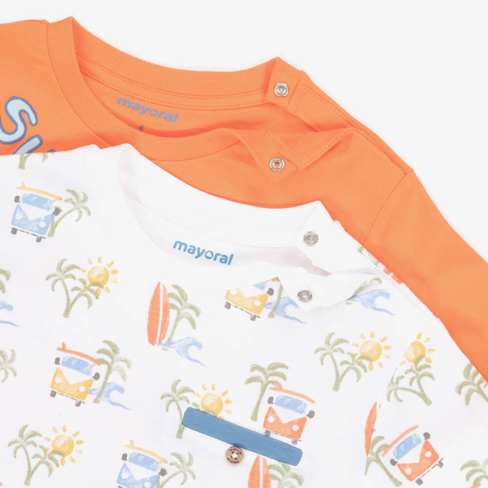 Mayoral-Boys Vibrant Camper T-Shirt & Shorts Set | Childrensalon Outlet