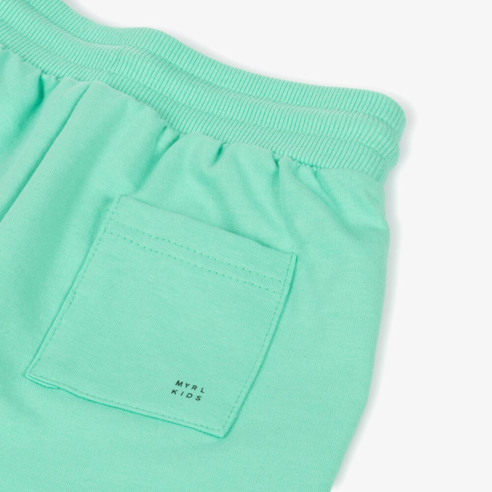 Mayoral-Boys Vibrant Green Knit Shorts | Childrensalon Outlet