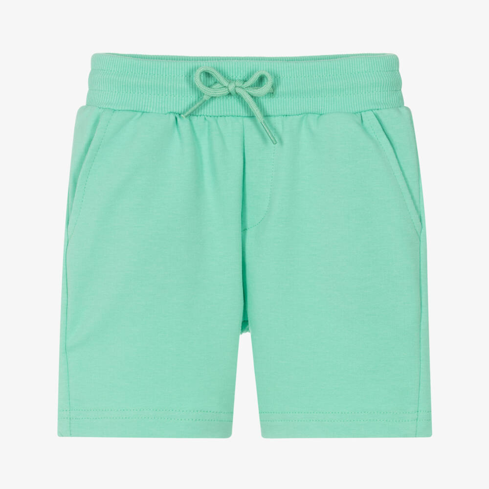 Mayoral-Boys Vibrant Green Knit Shorts | Childrensalon Outlet