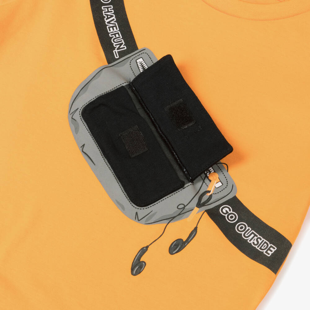 Mayoral-Boys Vibrant Orange Adventure Tee | Childrensalon Outlet