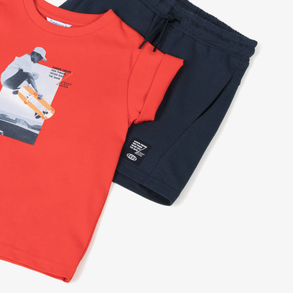 Mayoral-Яркий красный и синий комплект для мальчиков | Childrensalon Outlet