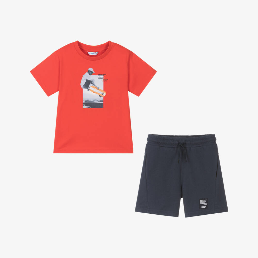 Mayoral-Яркий красный и синий комплект для мальчиков | Childrensalon Outlet