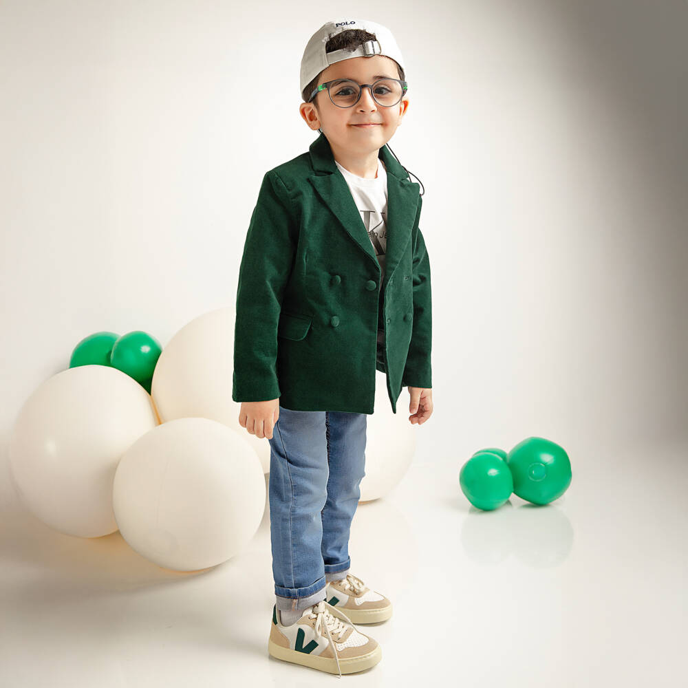 Mayoral-Boys Washed Blue Denim Slim Fit Jeans | Childrensalon Outlet