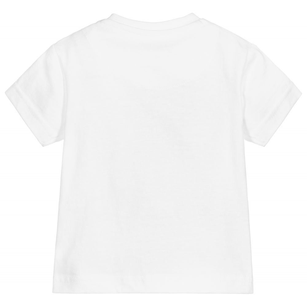 مايورال-تيشيرت أطفال ولادي قطن لون أبيض وكحلي | Childrensalon Outlet