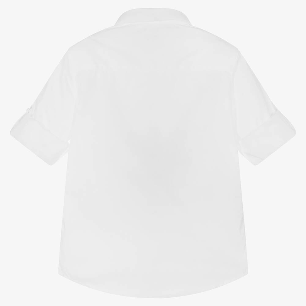 Mayoral-Boys White Cotton Shirt | Childrensalon Outlet