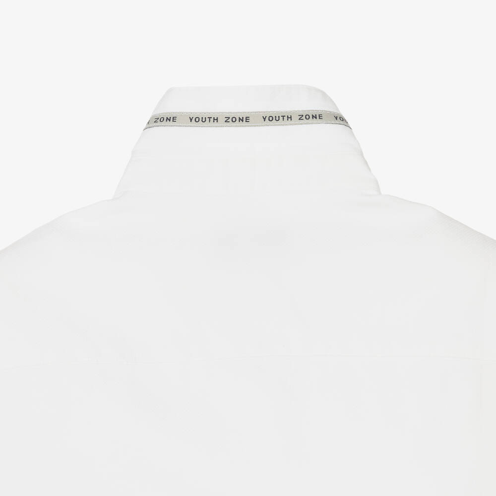 Mayoral Nukutavake-قميص مزيج قطن لون أبيض للأولاد | Childrensalon Outlet