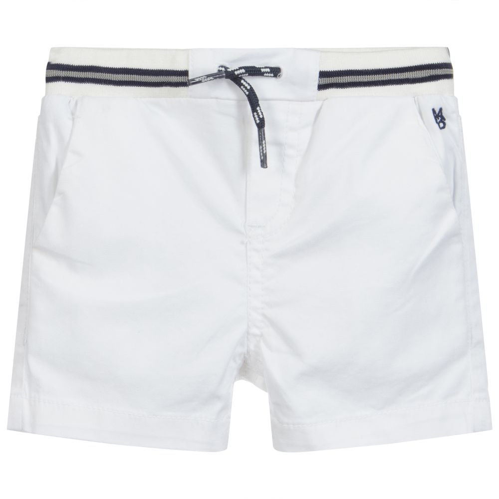 Mayoral - Short blanc en coton Garçon | Childrensalon