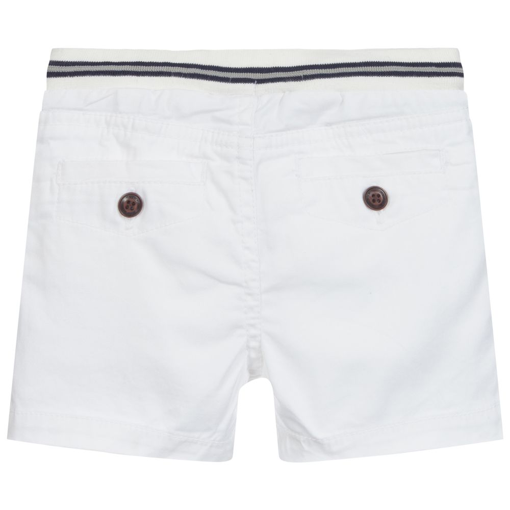 Mayoral-Boys White Cotton Shorts | Childrensalon Outlet