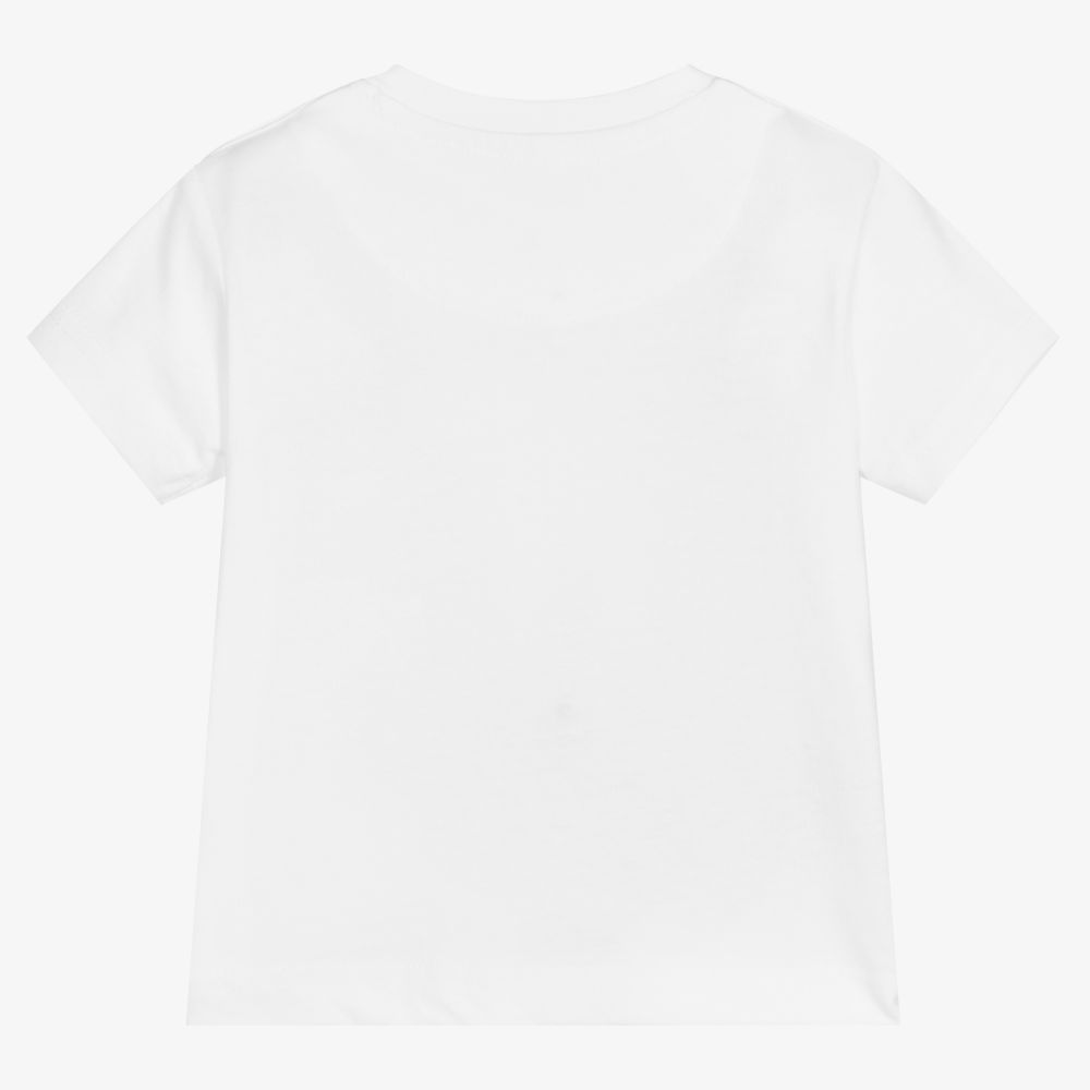 Mayoral-Белая хлопковая футболка для мальчиков | Childrensalon Outlet