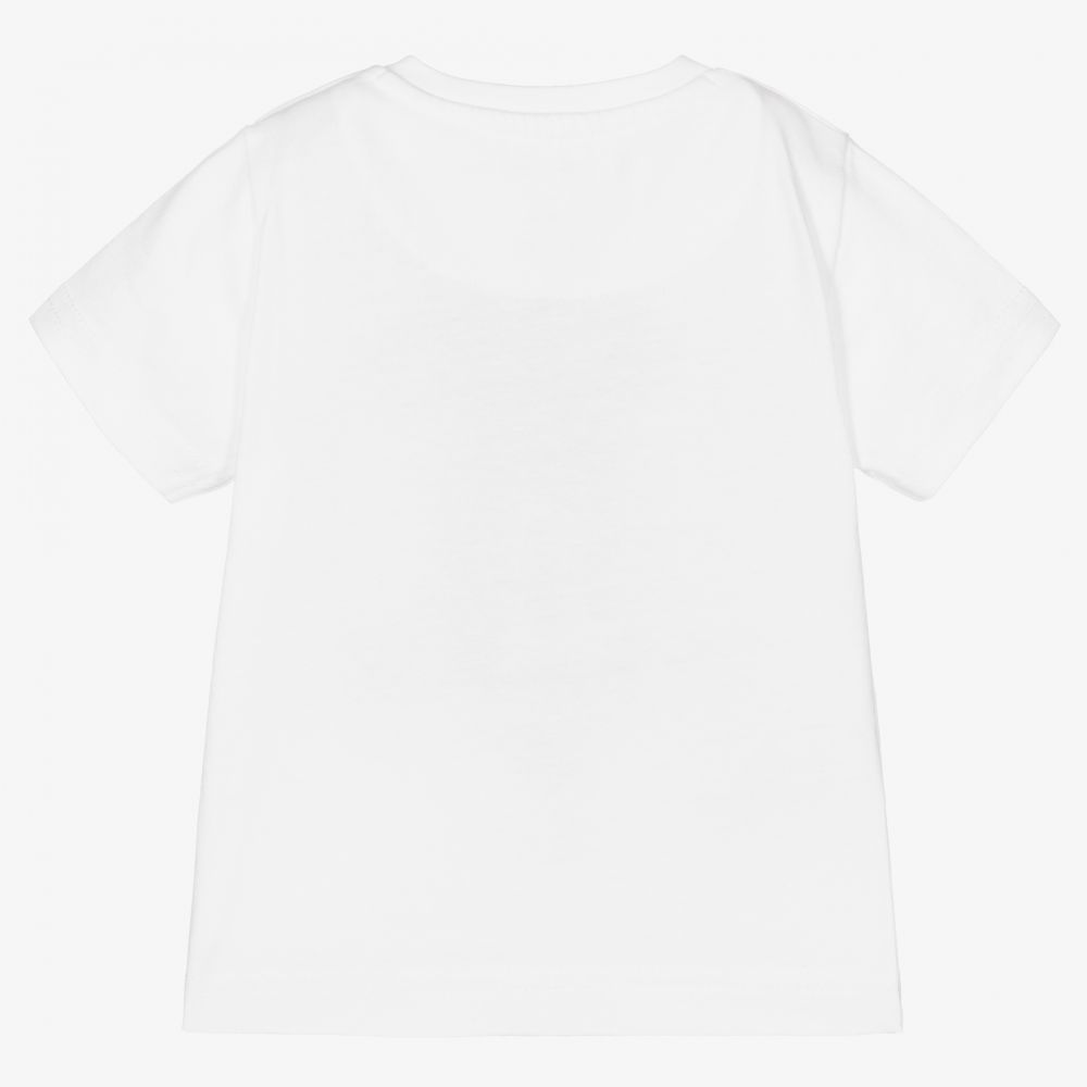 Mayoral-Boys White Cotton T-Shirt | Childrensalon Outlet