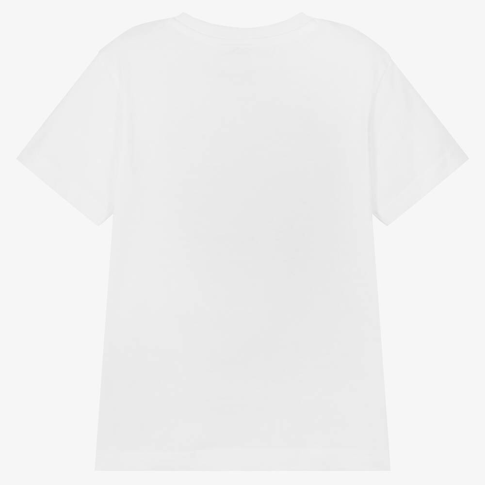 Mayoral - Boys White Cotton Tiger T-Shirt | Childrensalon Outlet